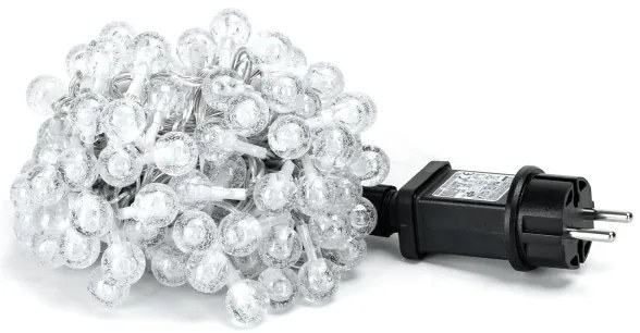 Aigostar - Catena LED natalizia da esterno 100xLED/8 funzioni 13m IP44 bianco freddo