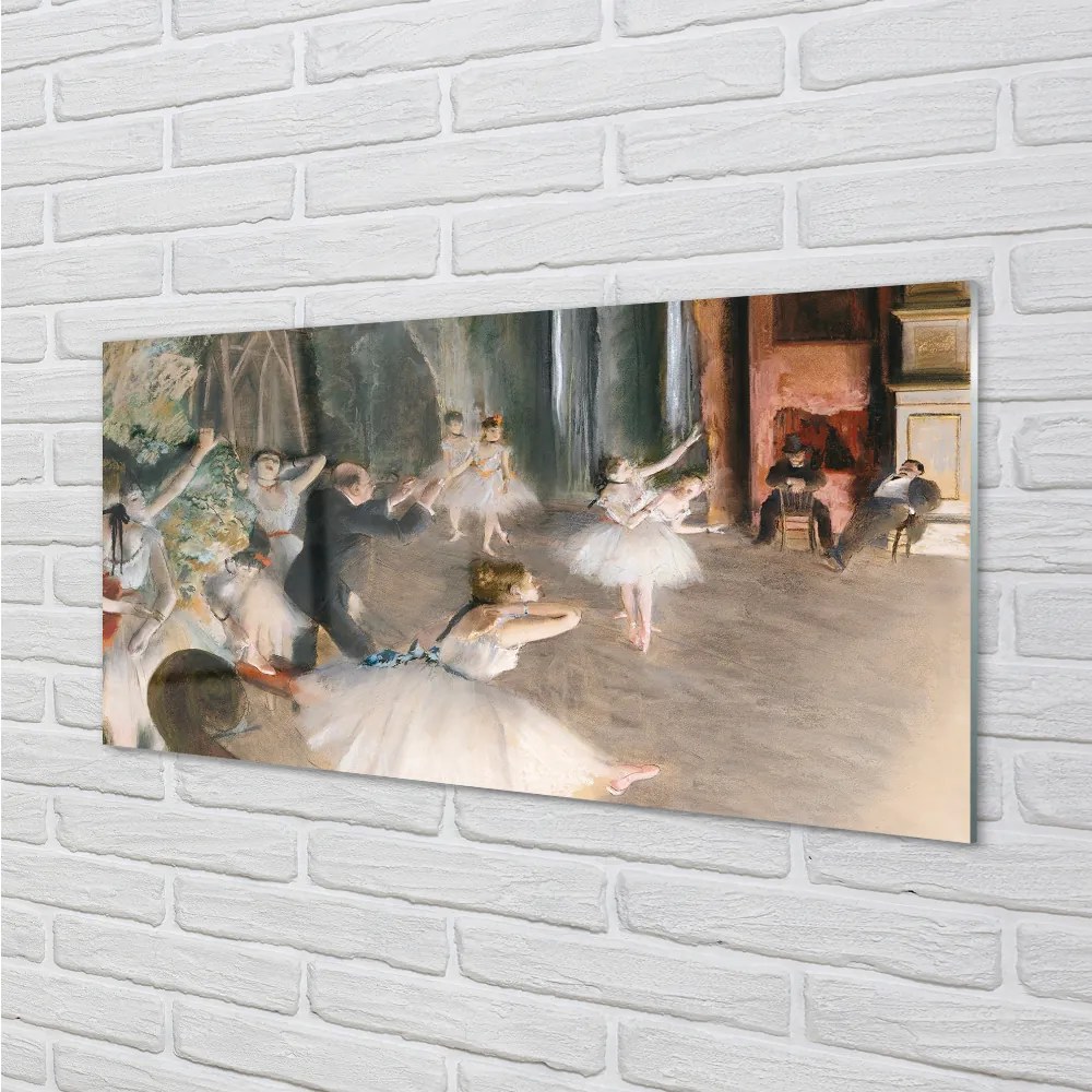 Rivestimento parete cucina Prove di balletto sul palco - Edgar degas 120x60 cm