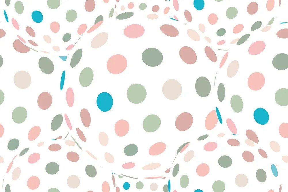 Carta da parati – Illusione di sfere colorate