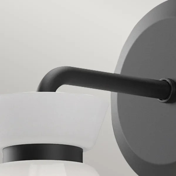 Alora Mood ALM-HALSTON-1WB-BK - Lampada da parete HALSTON 1xE14/40W/230V nera