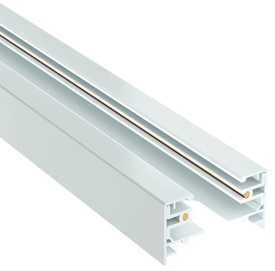 Binario Monofase Bianco serie "Solid" -  1 e 2 metri Variante Lunghezza Profilo 1 metro