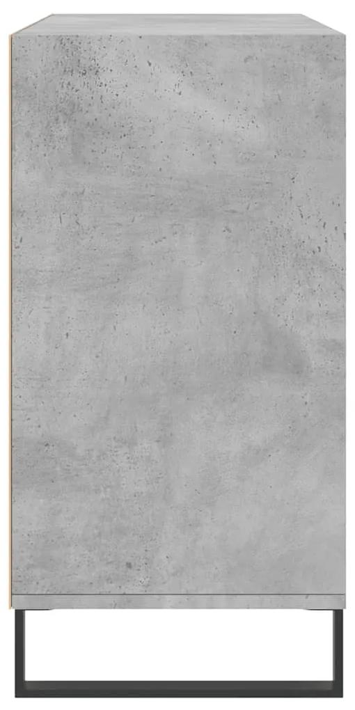 Credenza grigio cemento 103,5x35x70 cm in legno multistrato