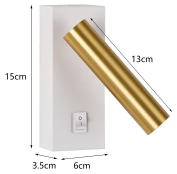 Brilagi - Luce Spot da parete a LED MAYA LED/3W/230V 4000K bianco/oro