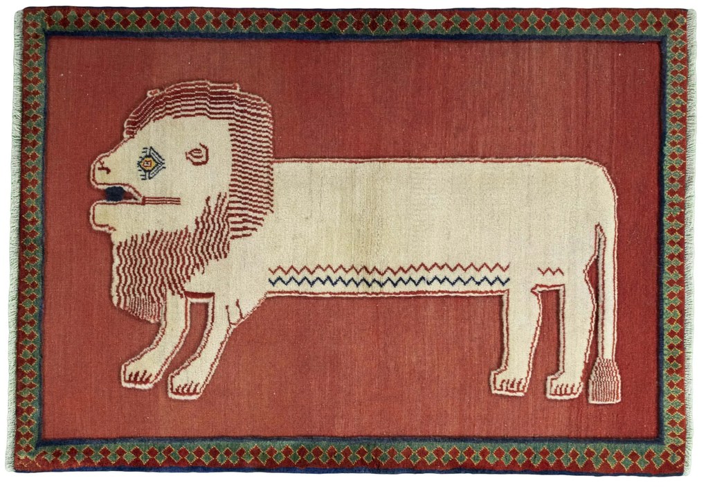 Gabbeh Tappeto persiano 150x110 Rosso (Iran) Annodato A Mano