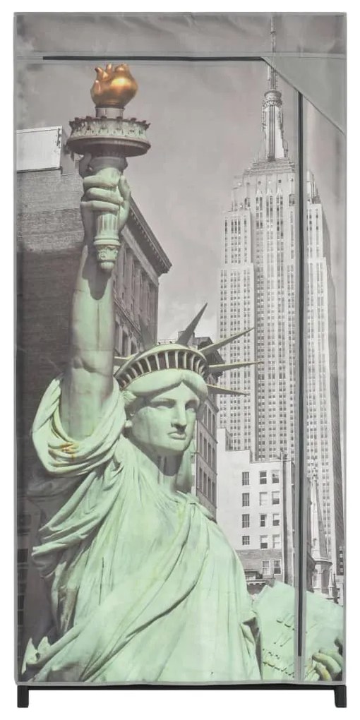 Armadio new york 75x45x160 cm in tessuto