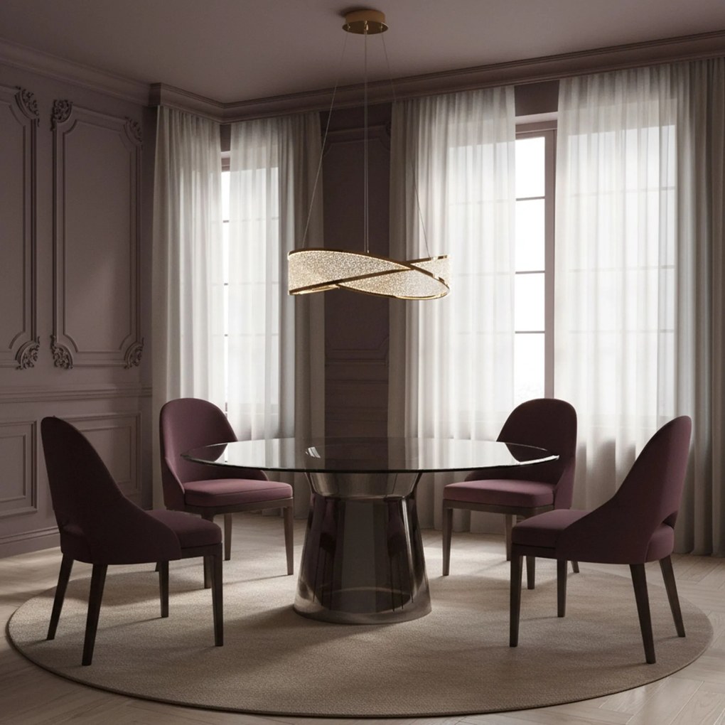 Lampada da soffitto G136-CP 50cm GOLD