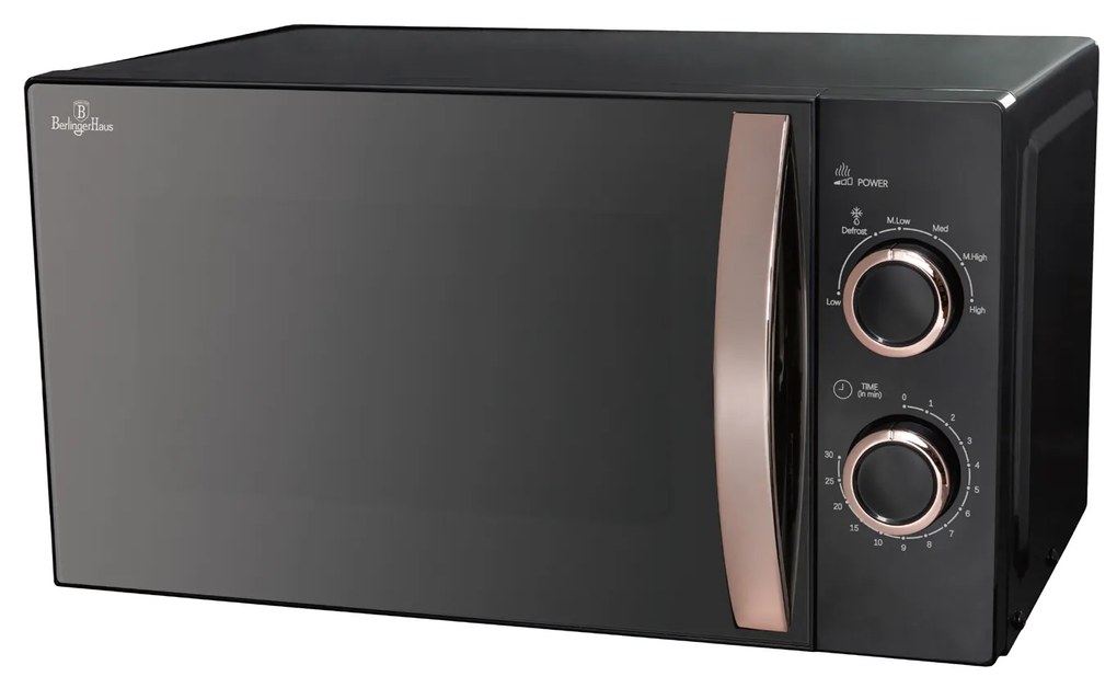 Forno a microonde 20 L nero e oro rosa Berlinger Haus