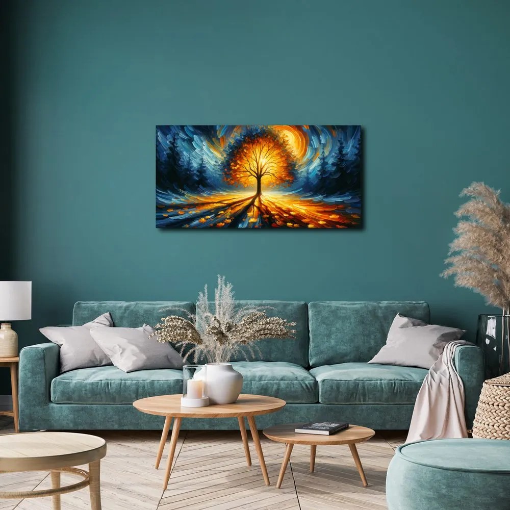 Quadro su tela – Albero della vita nella luce magica