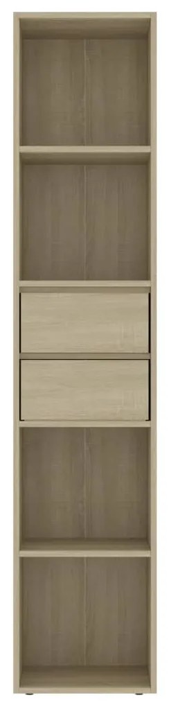 Libreria Rovere Sonoma 36x30x171 cm in Legno Multistrato