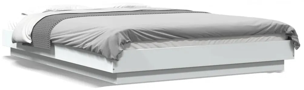Giroletto Con Luci Led Bianco 140x200 Cm İn Legno Multistrato /