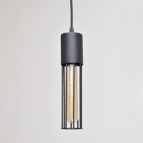 Lampadario a sospensione con filo MELODY 2xE27/15W/230V nero