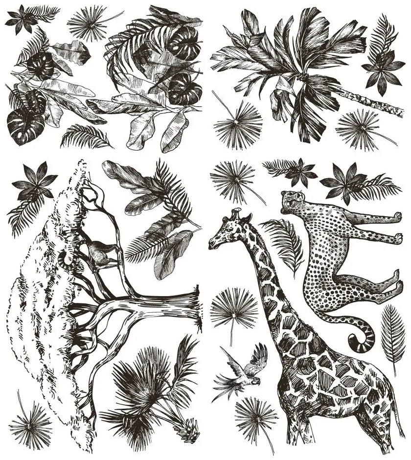 Adesivi murali decorativi Savanna - Ambiance