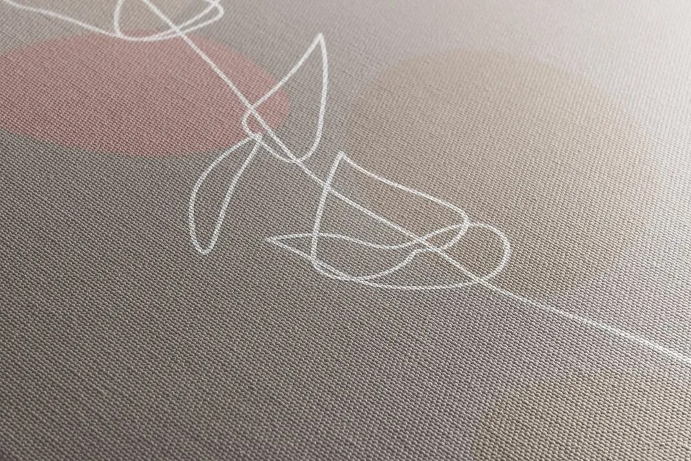 Stampa su tela – Foglia minimalista No4
