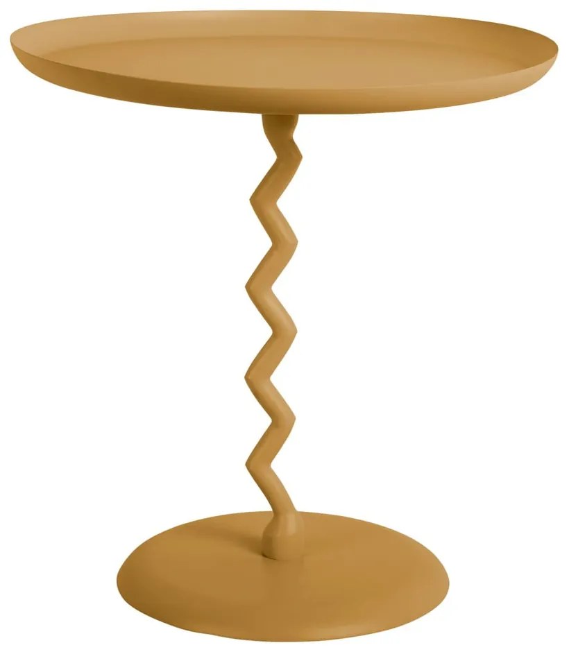 Tavolino rotondo in metallo ø 40 cm Zig Zag – Leitmotiv