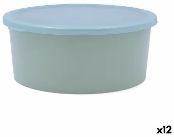 Porta Pranzo Rotondo con Coperchio Quid Inspira 1,34 L Verde Plastica (12 Unità)