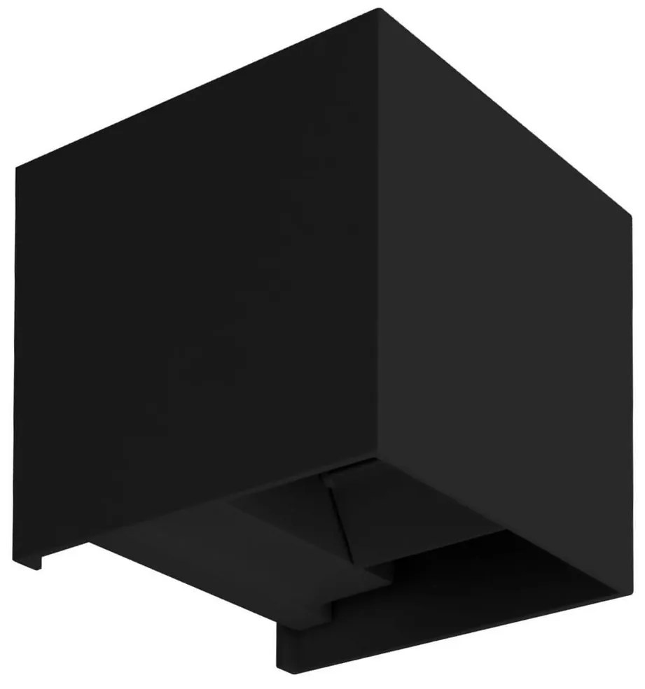 Applique LED Cubo 10W IP65 Nero - 2CCT Colore Bianco Variabile CCT