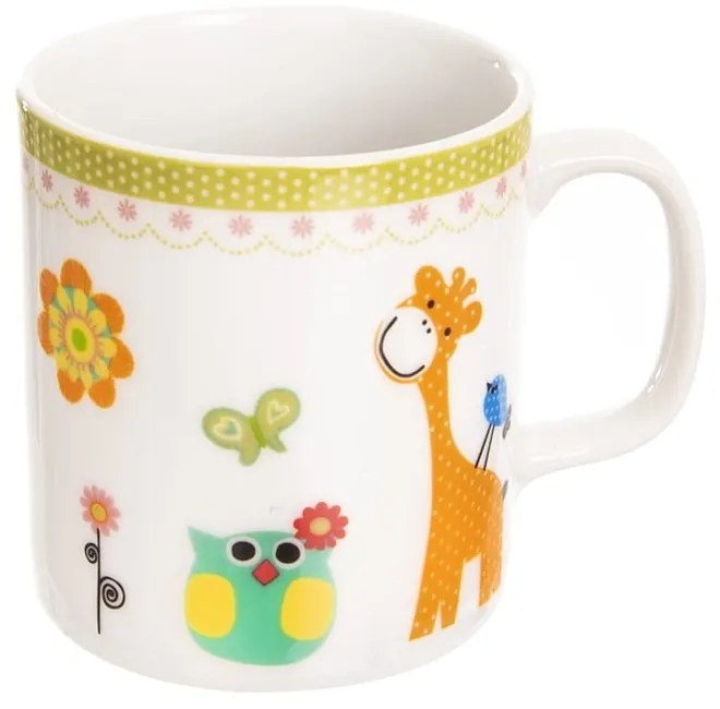 Set da pranzo per bambini in porcellana 3 pezzi Giraffa - Orion