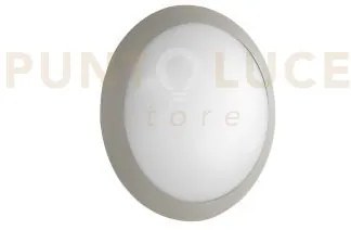Plafoniera base silver  d.30cm 2luci attacco e27 ip65