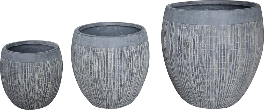 BUGLOSSA - set di vasi in fibra sintetica