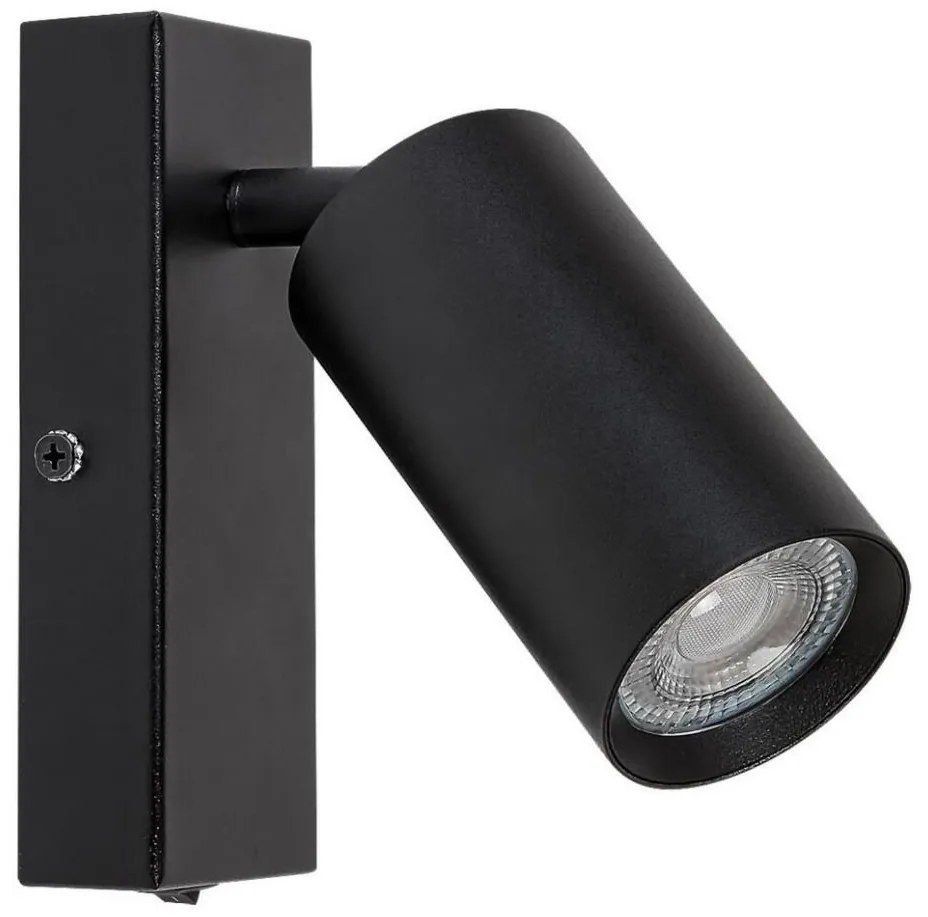 Rabalux 2084 - Faretto da parete SOLO 1xGU10/25W/230V nero
