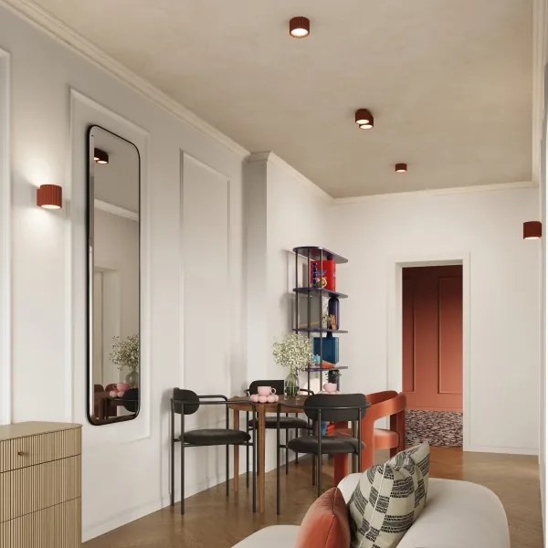 Sollux  SL.1803 - Faretto AURA 2xGX53/10W/230V arancione