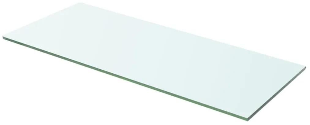 Mensole in vetro trasparente 2 pz 60x20 cm