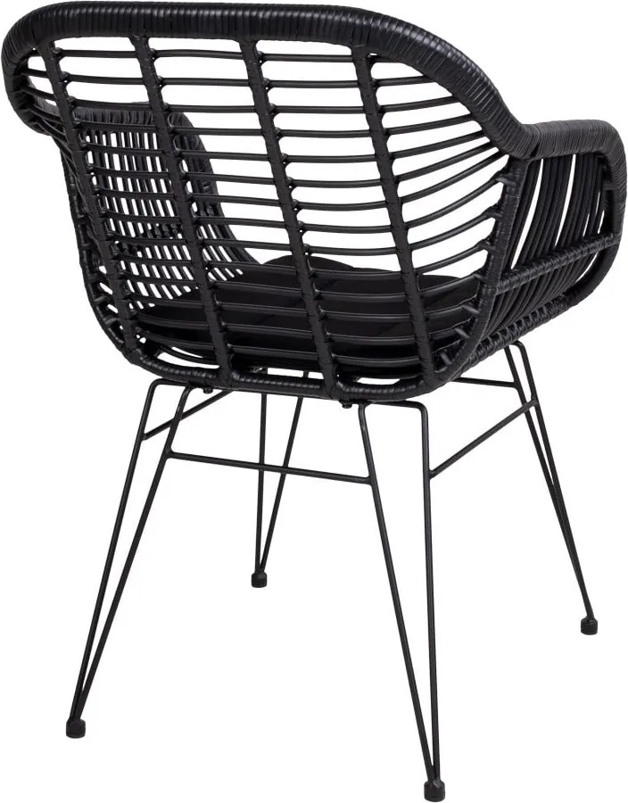 Set di 2 poltrone da esterno in rattan con cuscino Trieste - House Nordic