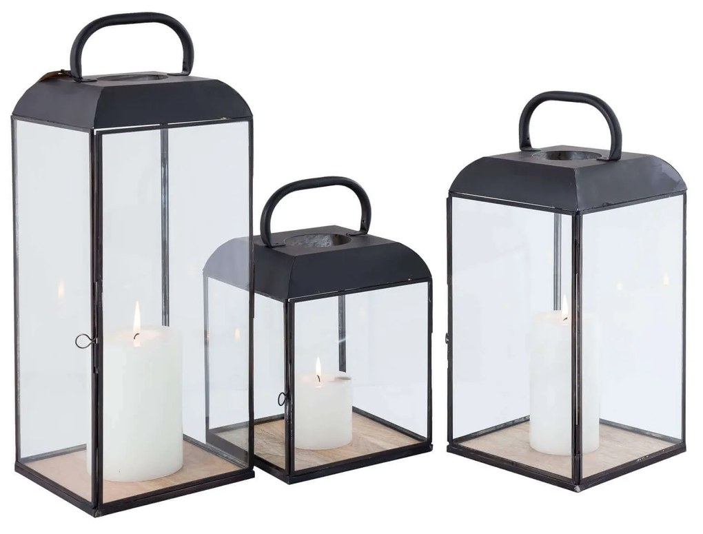 ANASTASIE - lanterna in vetro e acciaio