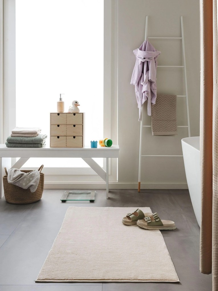 benuta Nest Tappeto da bagno Ole Beige 70x120 cm - Tappeto design moderno soggiorno