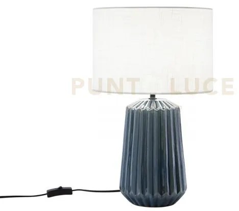 Lampada da tavolo kiowa ottanio 1 luce attacco e27 28x28x46cm base ...