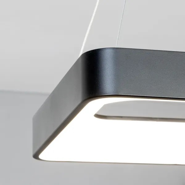 Brilagi - Lampadario LED dimmerabile a cavo FALCON II LED/80W/230V 40x40 cm nero + telecomando