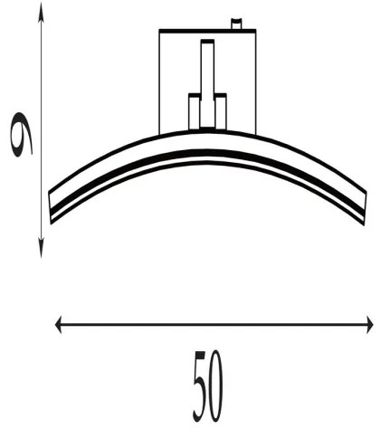 Searchlight 79822-50SS-LED Lampada per quadri SANTORINI LED/10,88W/230V argento
