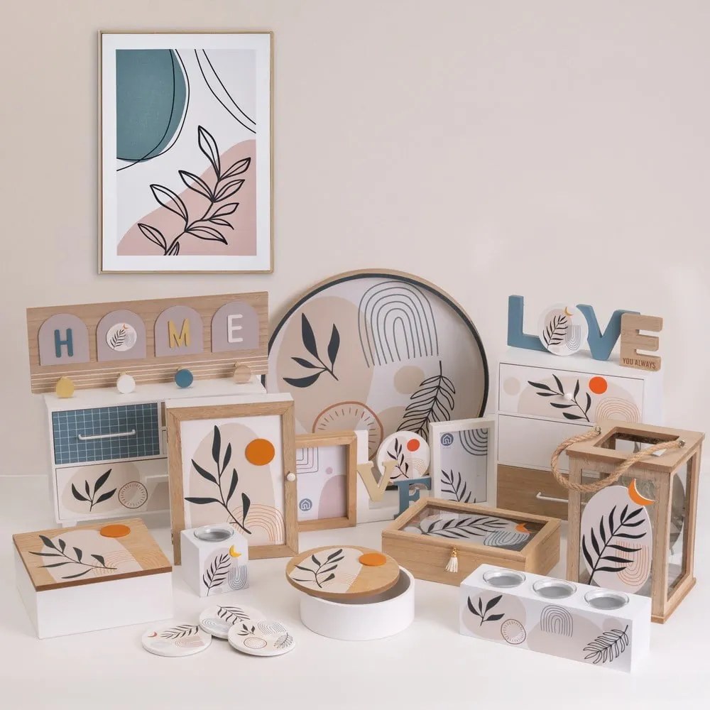 Scatole in set con coperchio/decorative 2 pz ø 20x8,5 cm – Casa Selección