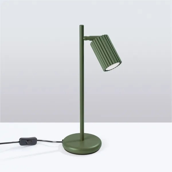 Sollux SL.1624 - Lampada da tavolo KARBON 1xGU10/10W/230V verde