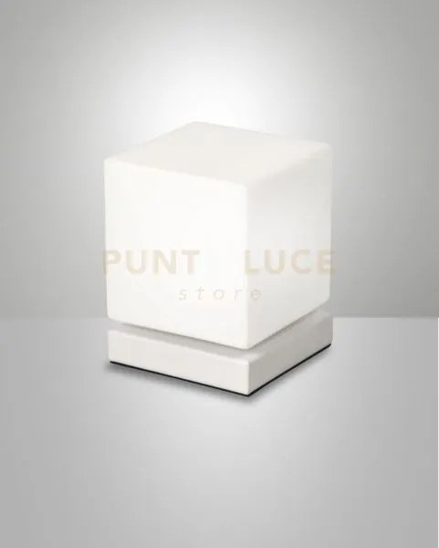 Brenta da tavolo bianca in metallo e vetro a led 3000k - 6w - 540 l...