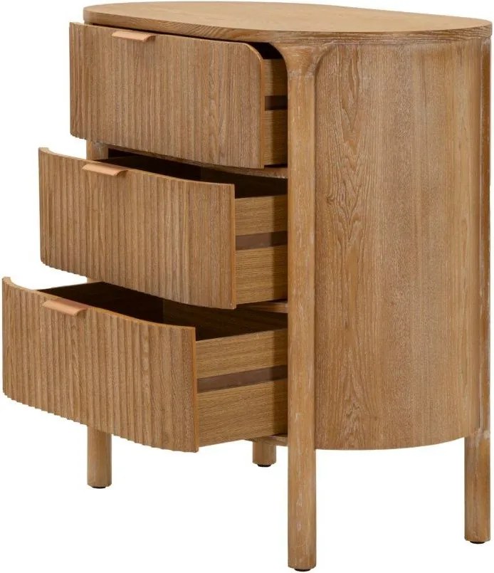 Cassettiera di colore naturale in abete massiccio 80,5x82x47 cm Gothenburg – Mauro Ferretti