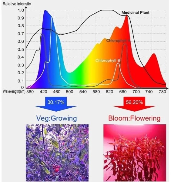 Lampada a sospensione a LED per piante in crescita LED/24W/230V IP44