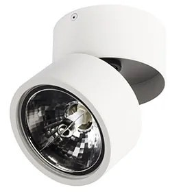 Faretto moderno bianco rotondo orientabile - Go Nine