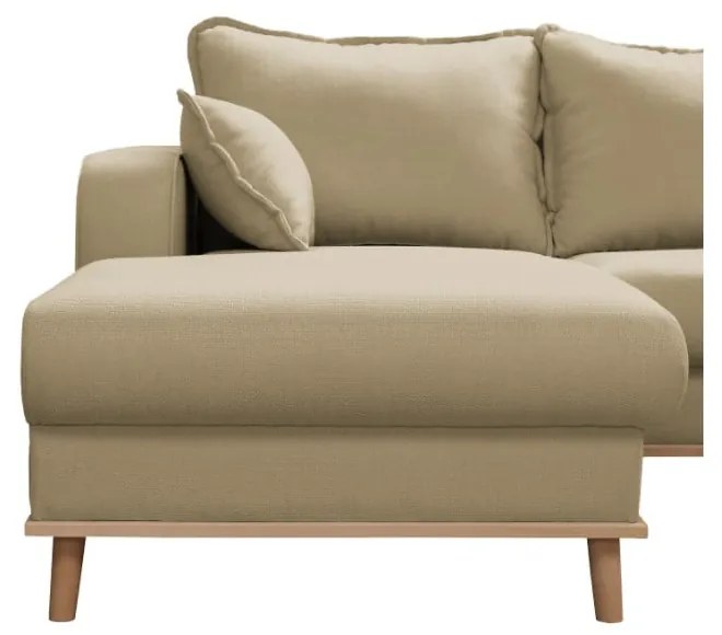 Divano angolare beige (angolo sinistro) Beata - Ropez