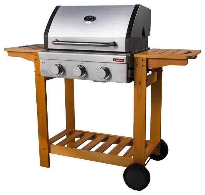 Campingaz - barbecue a gas sandrigarden 'australia' 3 bruciatori 130x58x105 cm