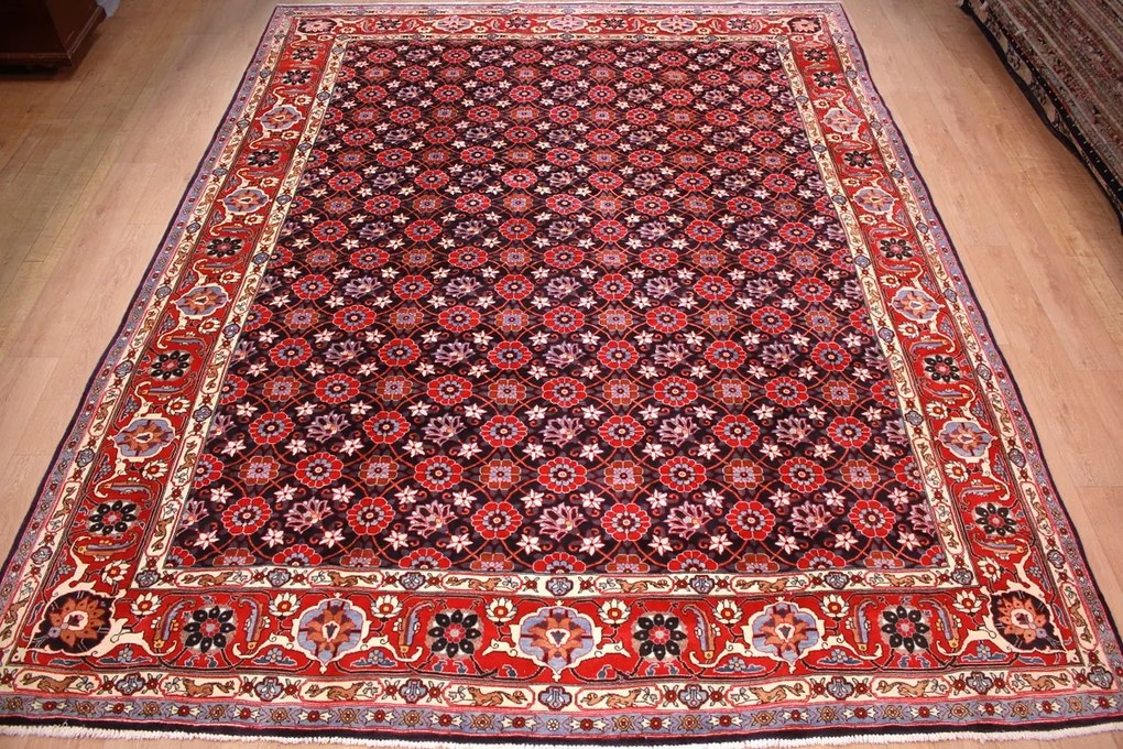 Varamin Tappeto 330 x 410 (Iran) Annodato A Mano