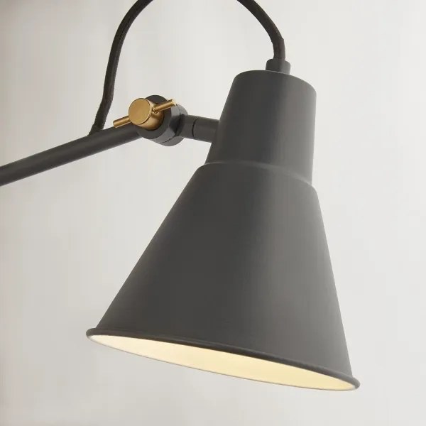 Searchlight 7403GY - Applique SWING ARM 1xE27/20W/230V antracite