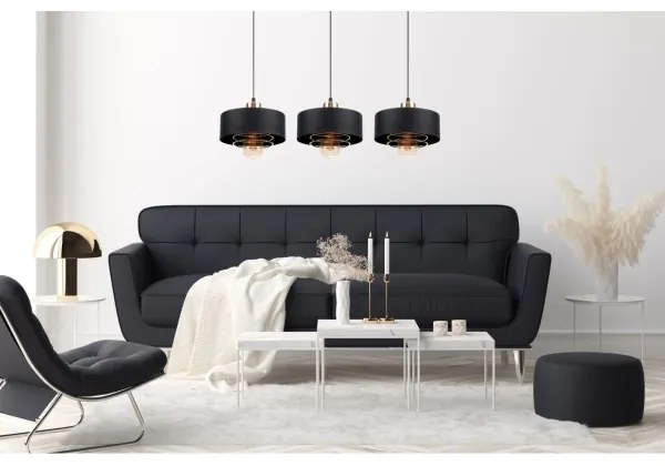 Lampadario a sospensione con filo VEST 3xE27/60W/230V