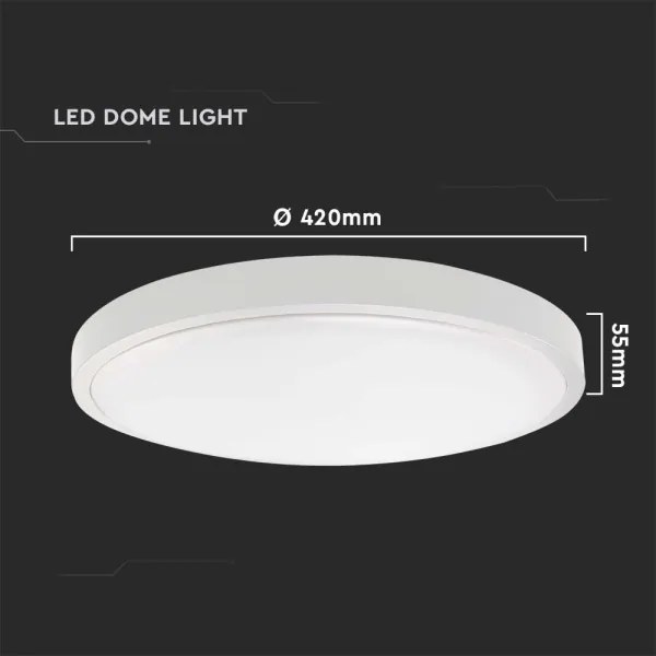 Plafoniera LED da bagno LED/30W/230V 3000K IP44 diametro 42 cm bianco