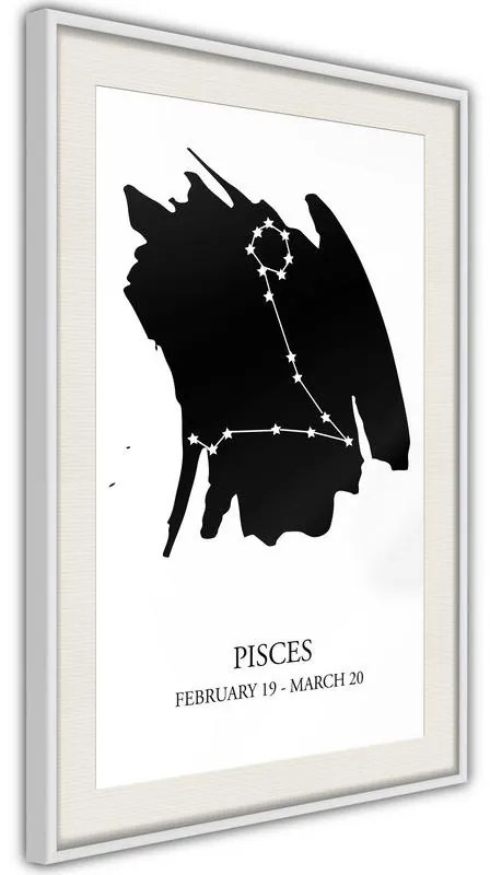 Poster  Zodiac: Pisces I  Cornice Quadri Cornice nera, Larghezza x Altezza Home decor 30x45