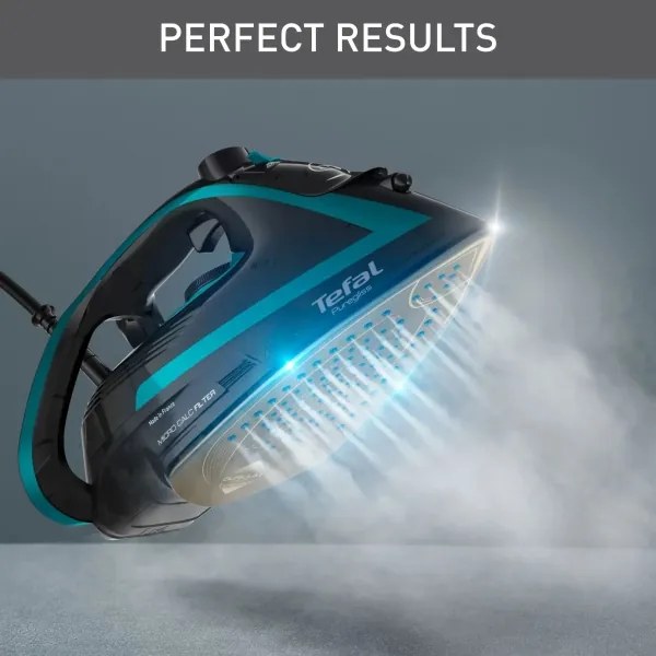 Tefal Puregliss ferro da stiro a vapore 3000W 230V turchese/nero