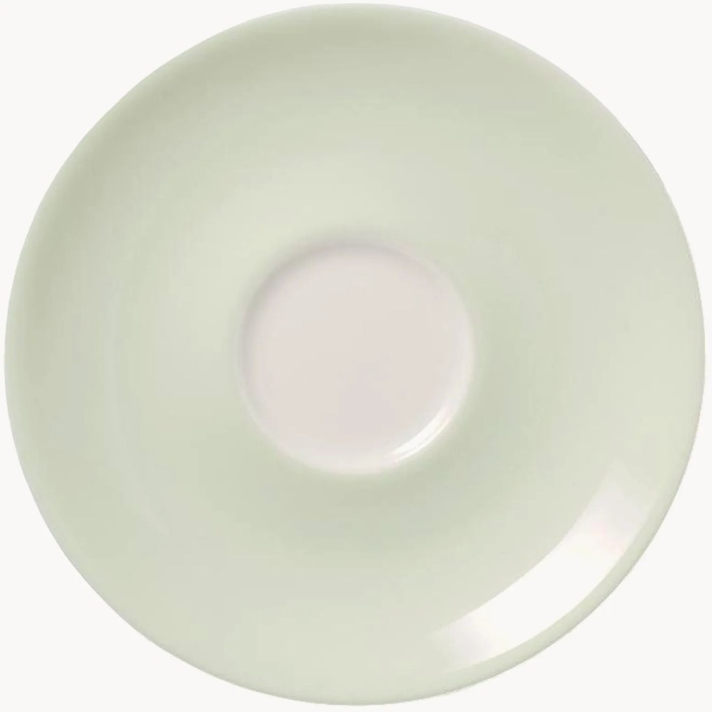 Set di 6 piattini in Fine Bone China Pastel