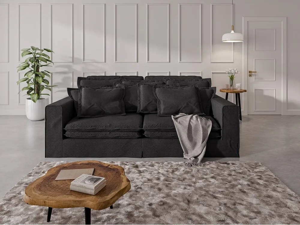 Divano nero 236 cm Nora – Ropez