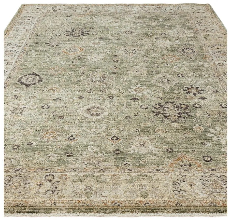 Runner verde e beige tessuto a mano 67x240 cm Heriz Ornate - Asiatic Carpets