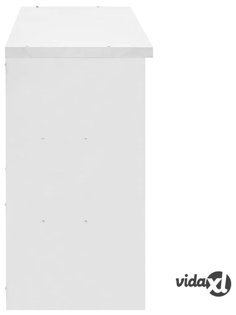 vidaXL Armadietto a Muro da Cucina 90x40x75 cm in Acciaio Inossidabile